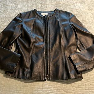David Brooks NWOT leather jacket, 10